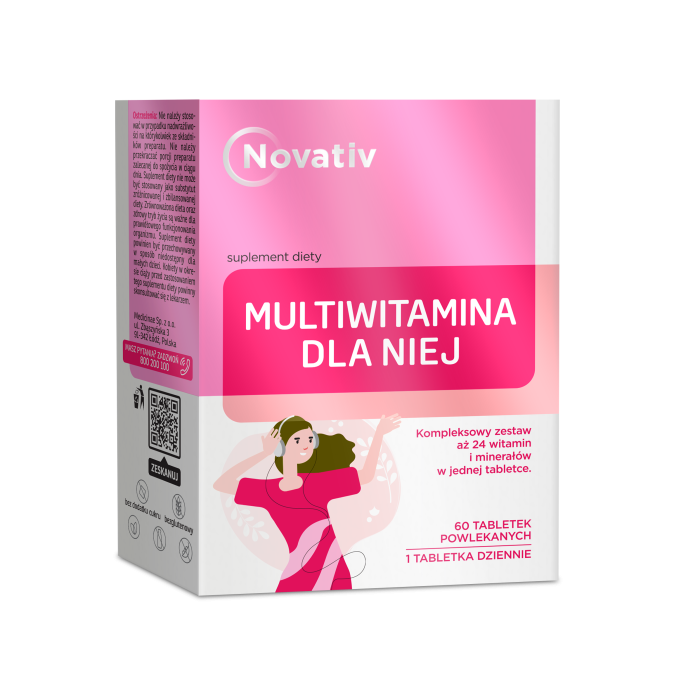 Novativ Multiwitamina dla Niej, tabletki powlekane, 60 sztuk