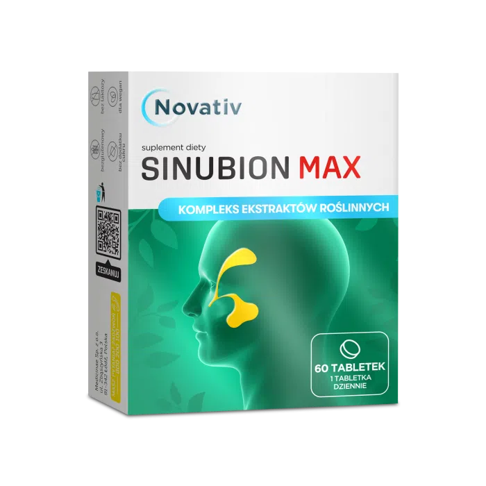 Novativ Sinubion Max, tabletki powlekane, 60 sztuk