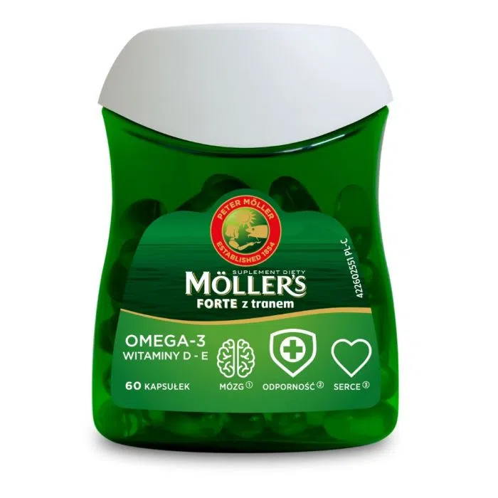 Mollers Forte z tranem, kapsułki, 60 szt.