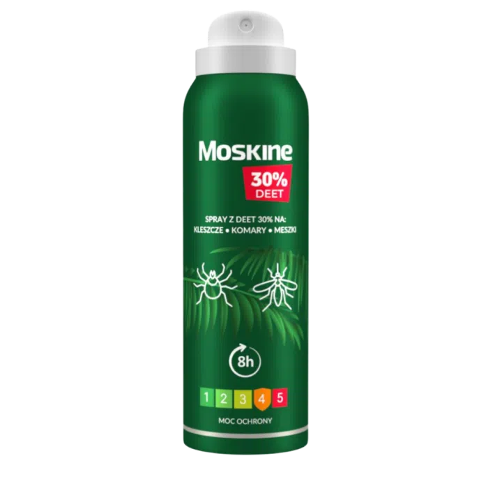 Moskine MAX spray na komary, kleszcze, meszki (30%DEET), 200ml