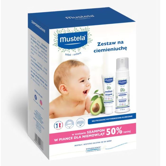 Mustela na Ciemieniuchę, krem + szampon, 40ml+150ml main product photo
