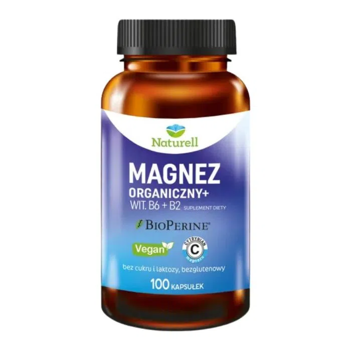 Naturell Magnez Organiczny+, kaps.,100 szt