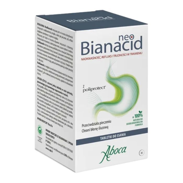 NeoBianacid Nadkwaśność i Refluks, tabletki do ssania, 45 szt.