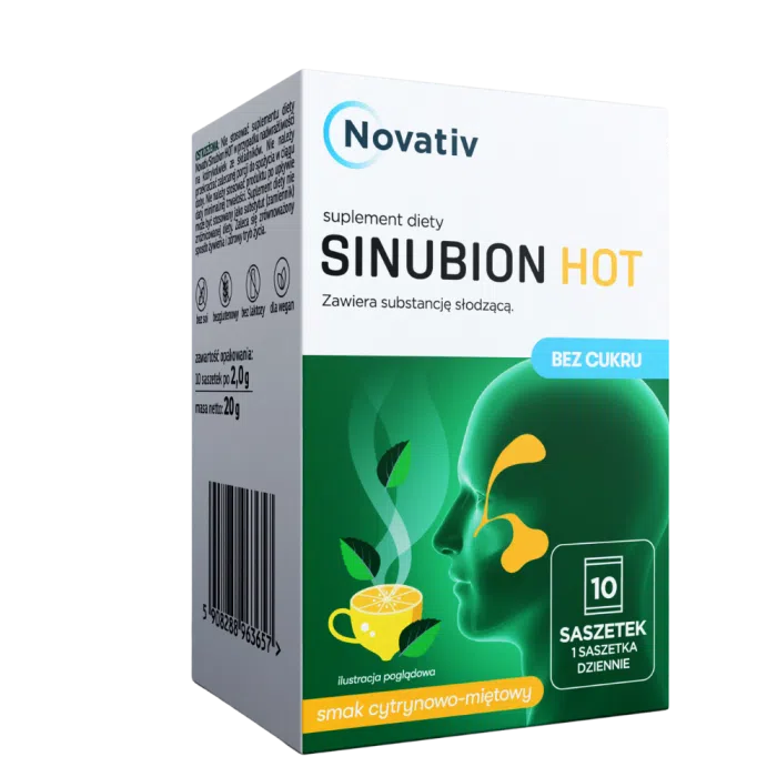 Novativ Sinubion Hot, proszek, 10 saszetek