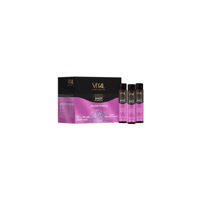 VIT4L Vital for life Shot kolagenowy, płyn, 20 x 25 ml main product photo