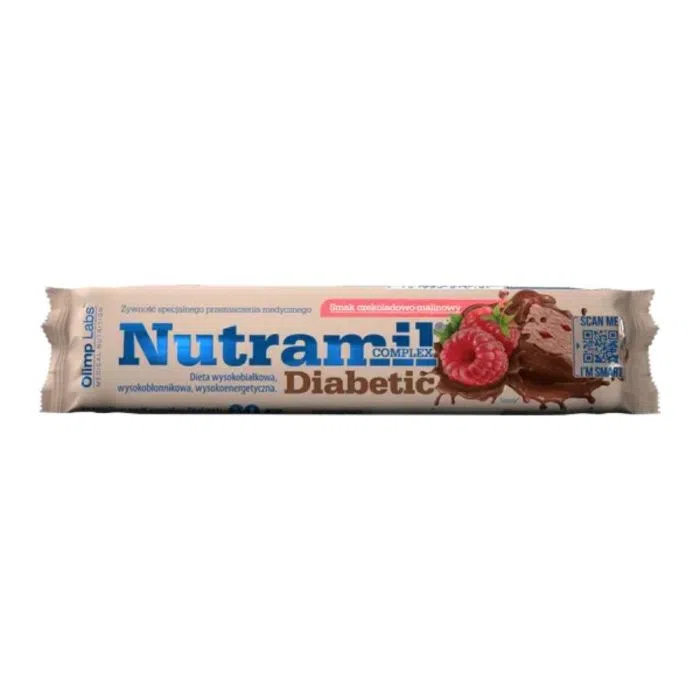 Olimp Nutramil Complex Diabetic,sm.czekolad-malin.,baton,60g