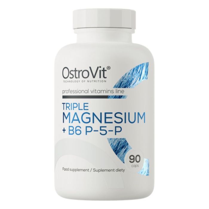 OstroVit Triple Magnesium + B6 P-5-P, kapsułki, 90 szt.