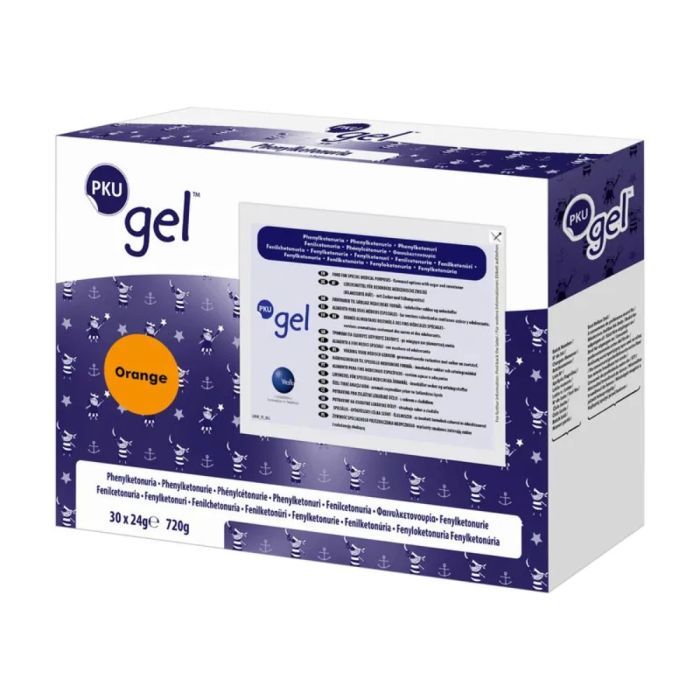 PKU Gel o smaku pomarańczowym, proszek, 24 g, saszetki, 30 szt.