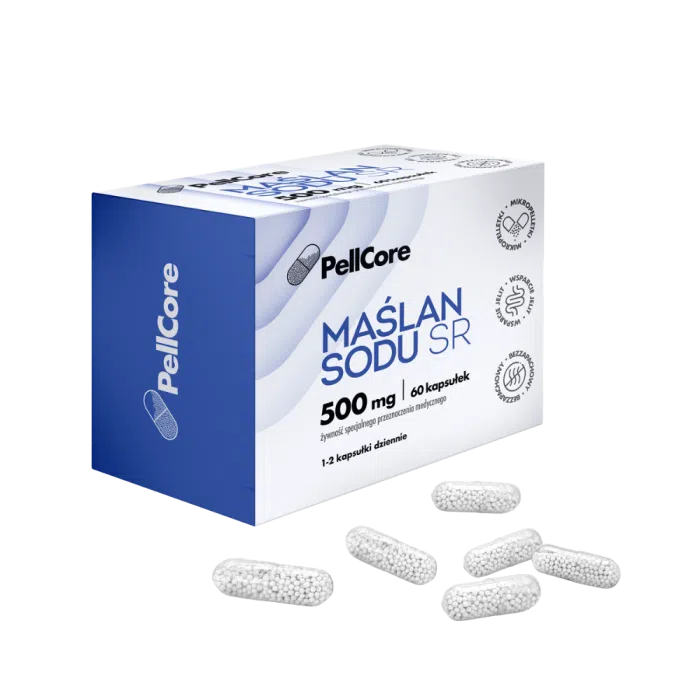 PellCore Maślan sodu SR, 500 mg, kaps.,60 szt
