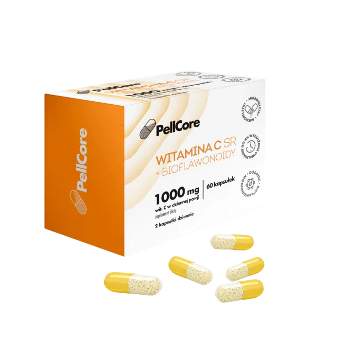 PellCore Witamina C SR+ bioflawonoidy, kapsułki twarde, 60 szt.