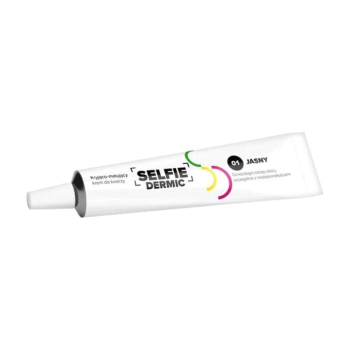 SelfieDermic, krem,do twarzy,kryjaco-matujacy,jasny, 20ml