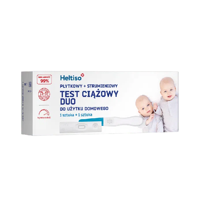 Heltiso test ciążowy Duo (płytk+strum) 
