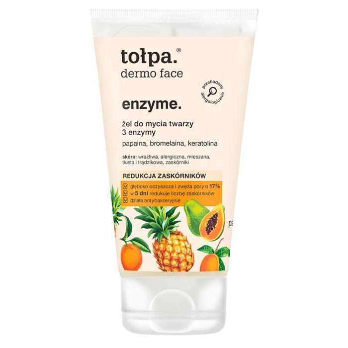 Tolpa Dermo Face Enzyme, żel do mycia twarzy, 3 enzymy, 150 ml  main product photo