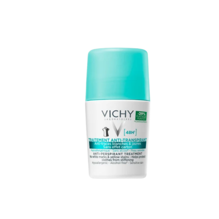 Vichy, antyperspirant w kulce, przeciw śladom na ubraniach, 48h, 50 ml