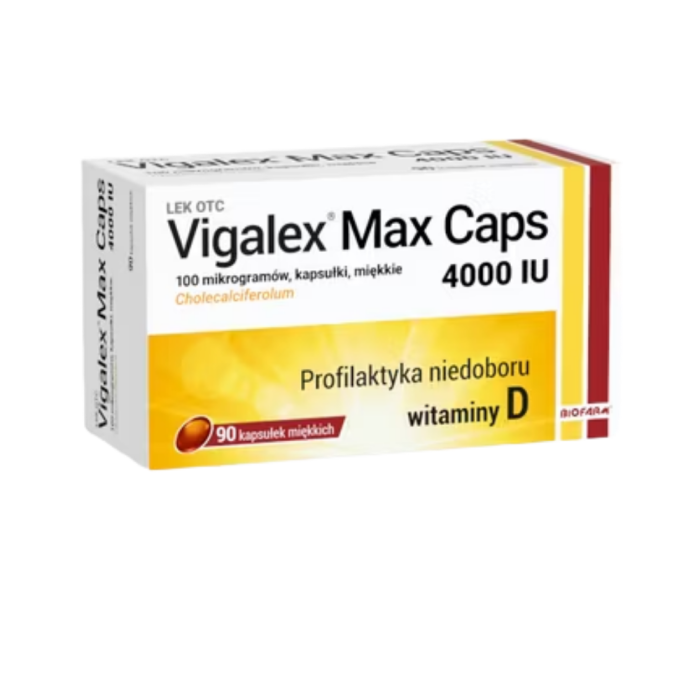 Vigalex Max Caps, 4000 IU, kapsułki miękkie, 90 szt.