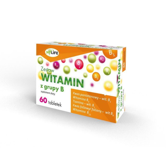 Zestaw witamin z grupy B, 60 szt.