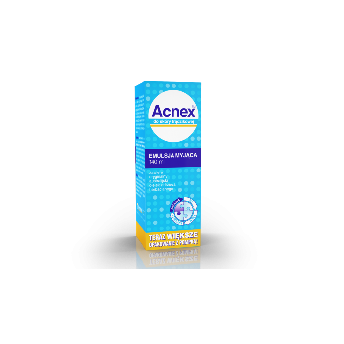 Acnex, emulsja myjąca do skóry trądzikowej, 140 ml