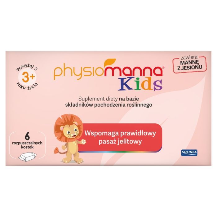 Physiomanna Kids, rozpuszczalna kostka, 60 g