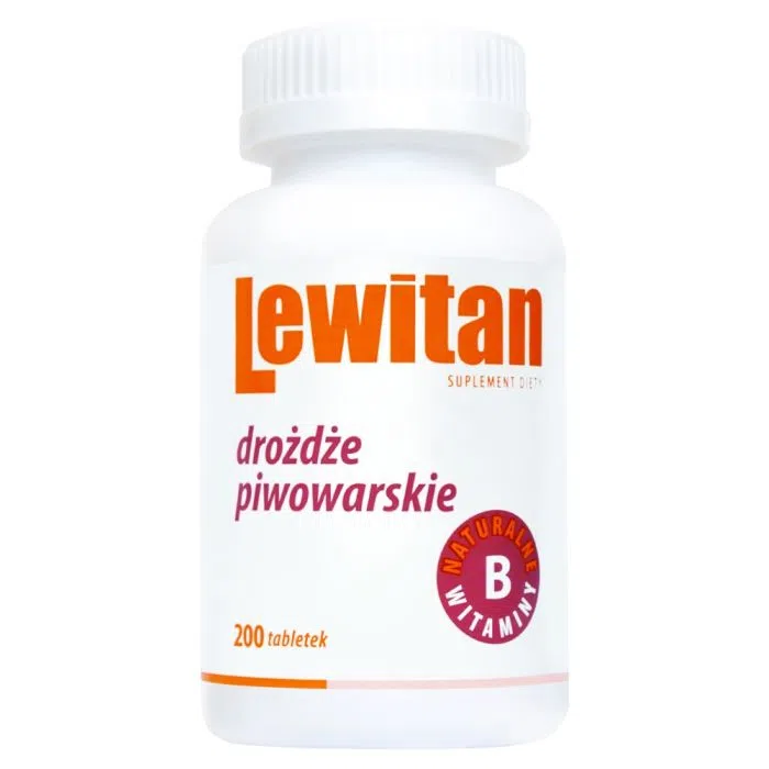 Lewitan, drożdże piwowarskie, tabletki, 200 szt.