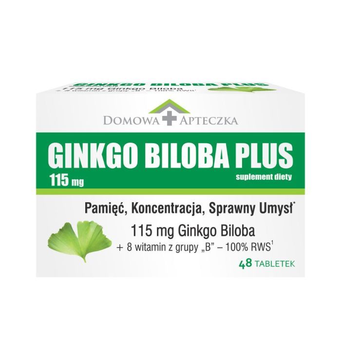 Ginkgo Biloba Plus, 115 mg, tabletki, 48 szt. main product photo