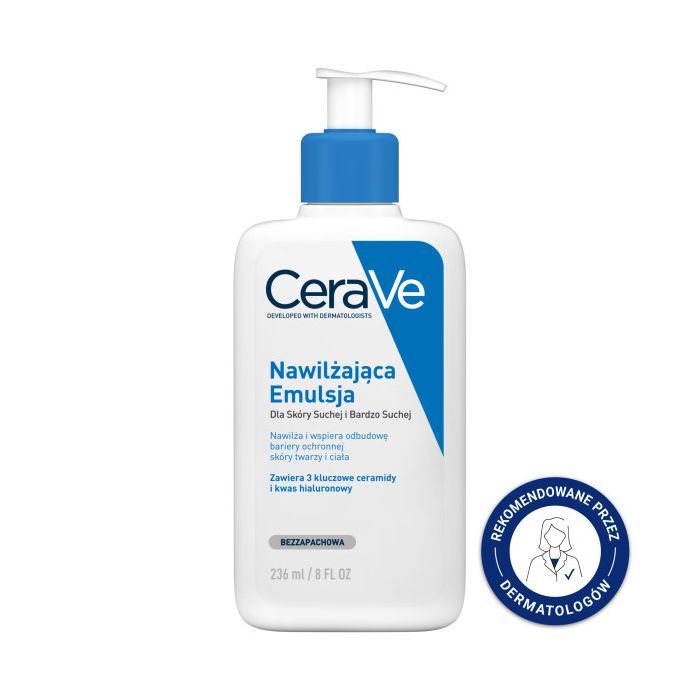 CeraVe, nawilżająca emulsja dla skóry suchej i bardzo suchej, 236 ml