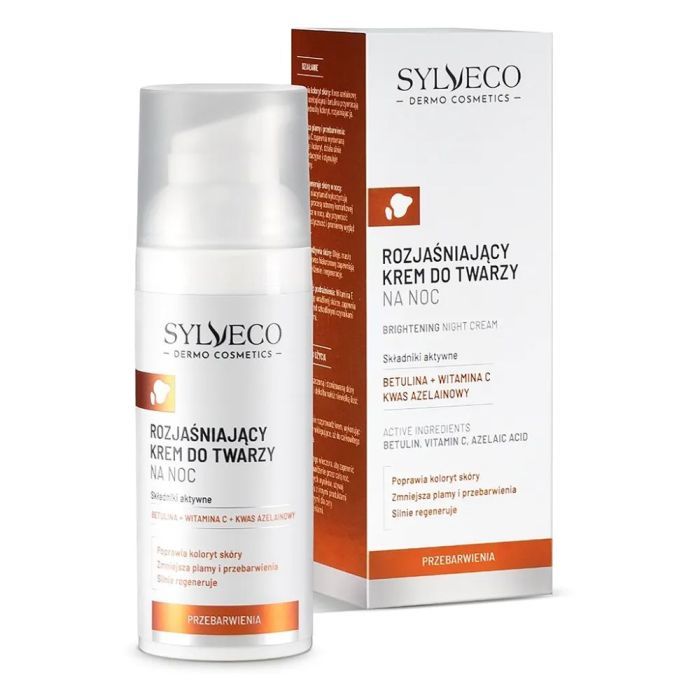 Sylveco, krem rozjaśniający do twarzy na noc, 50 ml main product photo