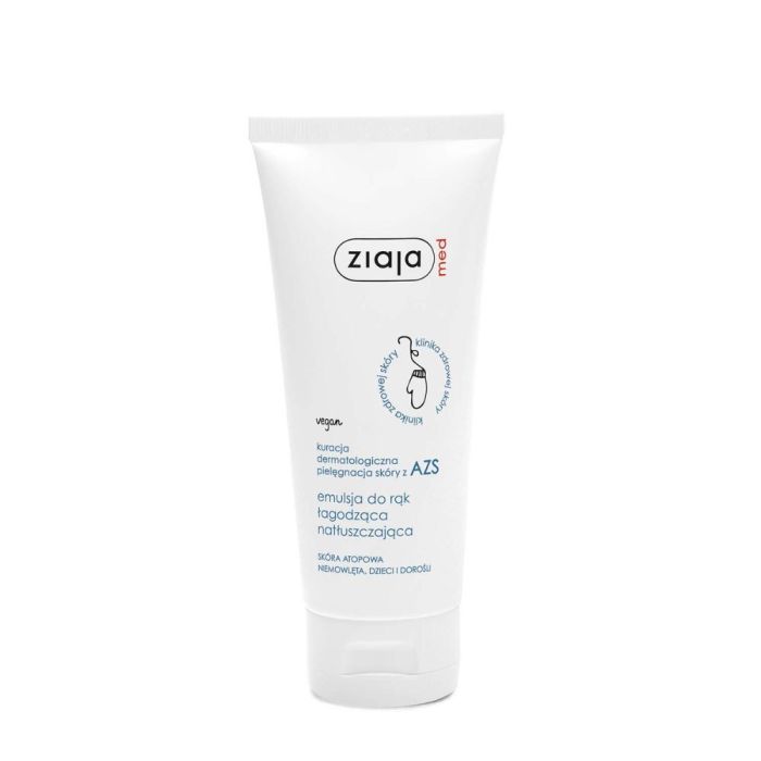 Ziaja Med Kuracja Dermatologiczna, natłuszczająca emulsja do skóry z AZS, do rąk, 100 ml main product photo