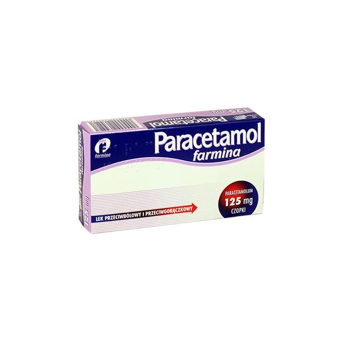 Paracetamol  Farmina, 125 mg, czop., 10 szt