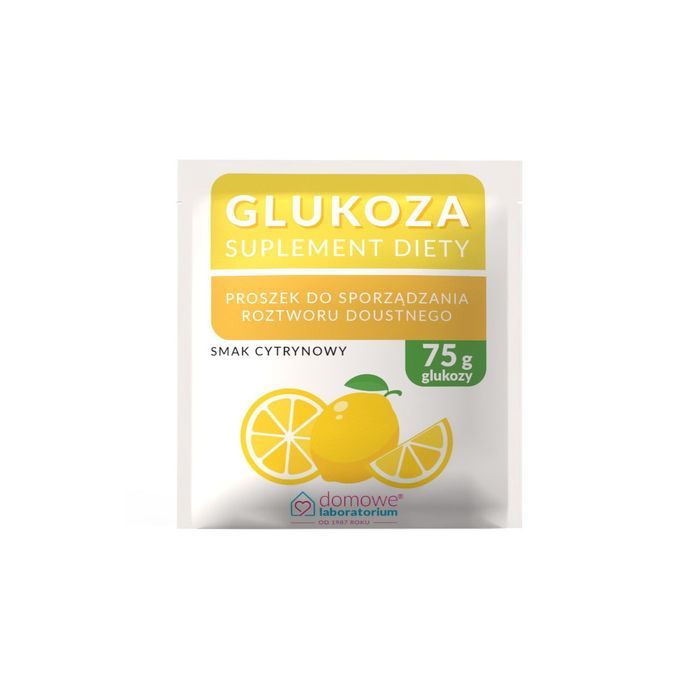 Glukoza, smak cytrynowy, proszek, 76,5g