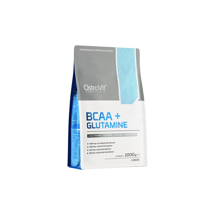 OstroVit BCAA + Glutamina, proszek, cytryna, 500 g