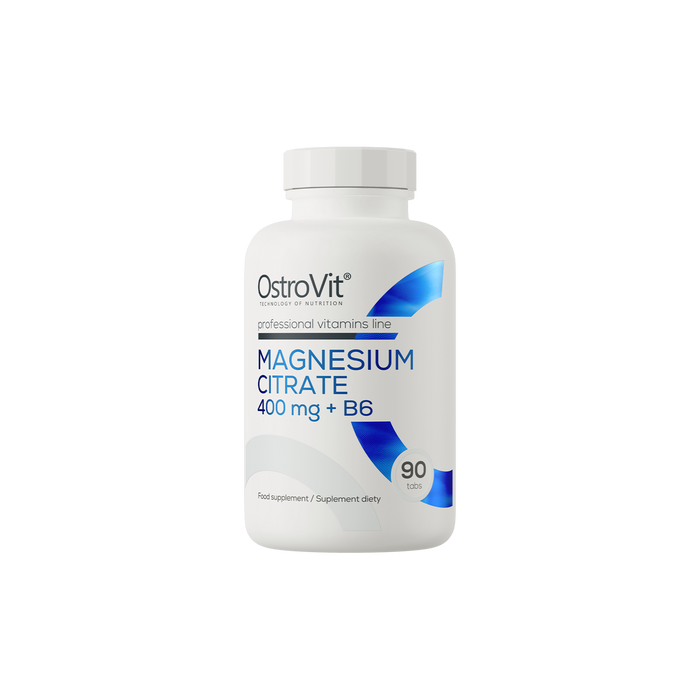 OstroVit, Magnesium Citrate 400 mg + B6, 90 szt.