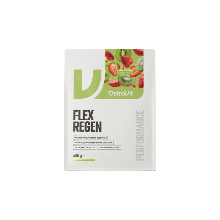 OstroVit Flex Regen, proszek, truskawka-kiwi, 400 g