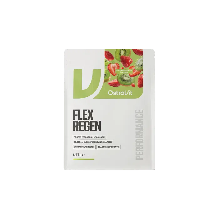 OstroVit Flex Regen, proszek, truskawka-kiwi, 400 g