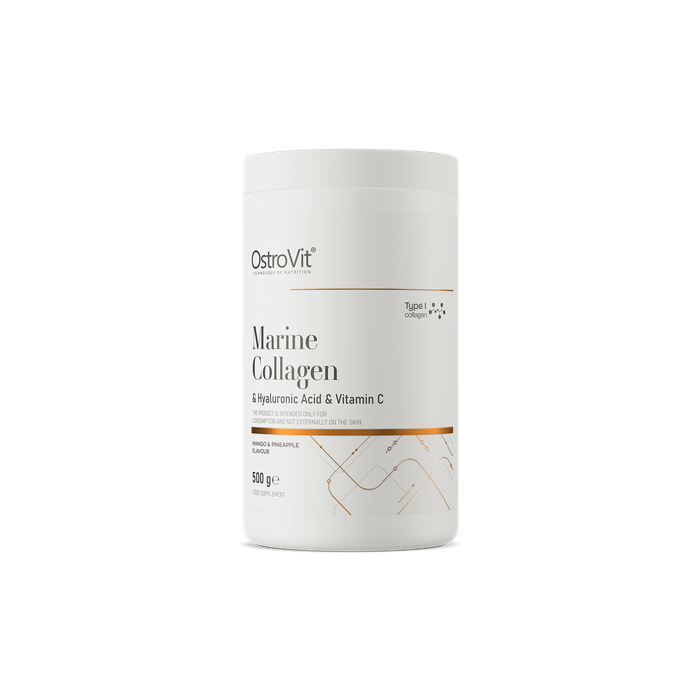 OstroVit, Kolagen Morski + Kwas Hialuronowy + Witamina C, 500 g