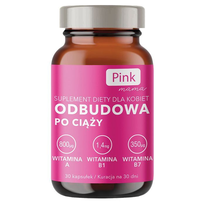PINK MAMA, Odbudowa po ciąży, kapsułki miękkie, 30 szt. main product photo