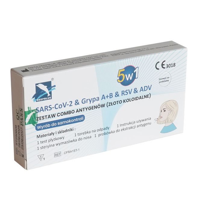 Test COVID-19 SARS-CoV-2&Grypa A+B&RSV&ADV, 1 szt. main product photo