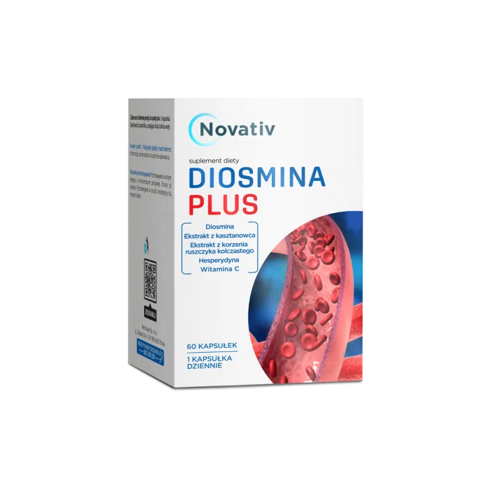 Novativ Diosmina Plus, kapsułki, 60 sztuk