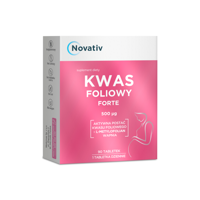 Novativ Kwas foliowy forte, tabl., 90 szt main product photo