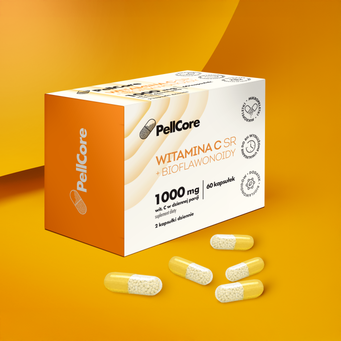PellCore Witamina C SR+ bioflawonoidy, kaps.twarde, 60 szt main product photo