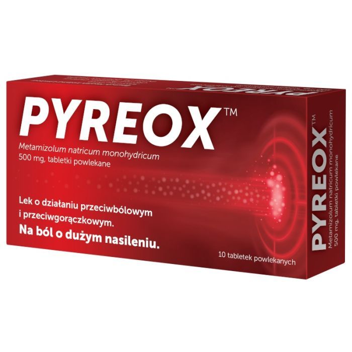 Pyreox, 500 mg, tabletki powlekane, 10 szt.