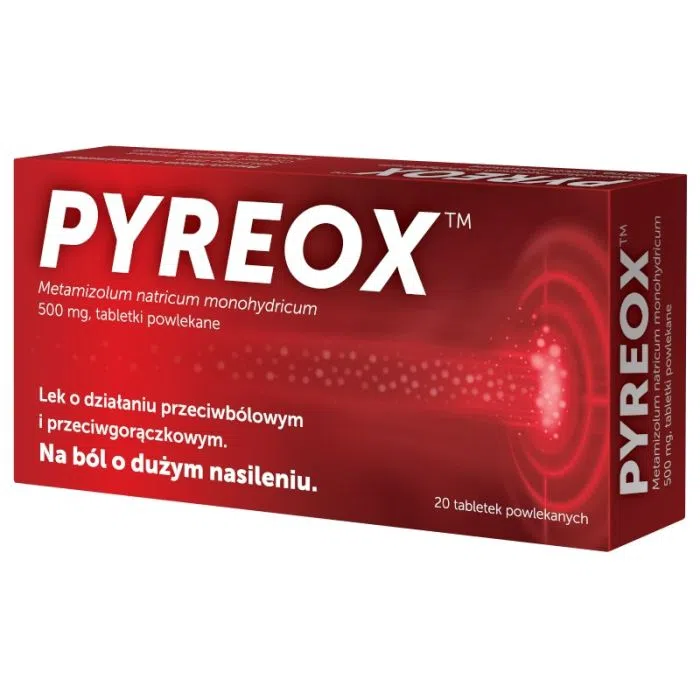Pyreox, 500 mg, tabletki powlekane, 20 szt.