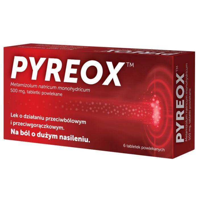 Pyreox, 500 mg, tabl. powl., 6 szt. main product photo