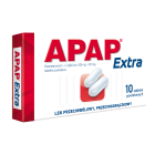 Apap Extra, 500 mg + 65 mg, tabletki powlekane, 10 szt.