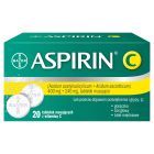 Aspirin C, 400 mg + 240 mg, tabletki musujące, 20 szt.