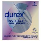 Durex Invisible, prezerwatywy dodatkowo nawilżane, 3 szt.