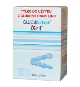 Lancety do nakłuwacza Glucosense, 100 szt.