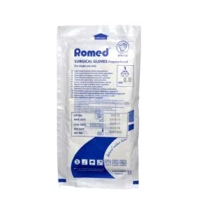 Rekawiczki chir.Romed,lat,jal,pudr,r.8,1para