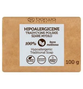 Barwa, hipoalergiczne tradycyjne polskie szare mydło, 100 g