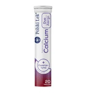 Calcium Duo Alergo + kwercetyna, tabletki musujące, bezsmakowe, 20 szt.