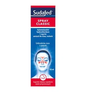 Sudafed XyloSpray, (1mg/ml), aerozol do nosa, 10 ml
